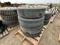 (4) 11R22.5 Tires w/ Rims