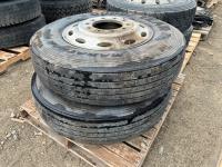 (2) 11R24.5 Tires w/ Rims