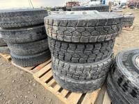 (4) 11R22.5 Tires w/ Rims