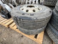 (2) 11R22.5 Tires w/ Rims