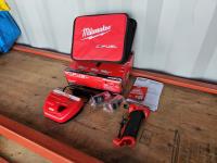 Milwaukee 1/4 Inch Right Angle Die Grinder Kit W/ (2) Batteries and Charger