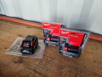 Milwaukee M18 Red Lithium Cp3.0 2-Battery Pack w/ M18 Xc8.0 Battery