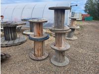 (5) Wooden Spools