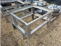 (2) Aluminum Tote Stands