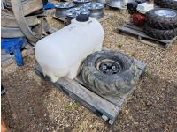 180 Litre Plastic Tank and Quad Tire