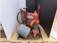 Collection of Vintage Pump and Extinguisher