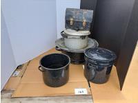 Vintage Enamel Pot Collection