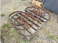 (6) Vintage Steel Wheels