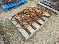 (6) Vintage Steel Wheels