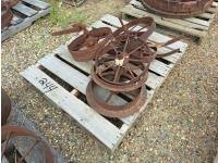 Pallet of Wheels and Pulleys