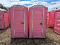 (2) Pink Porta Potties