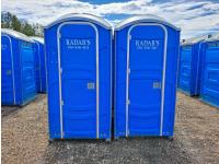 (2) Blue Porta Potties