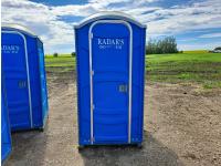 (1) Blue Porta Potties