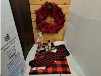 Wreath, Stocking and Figurines