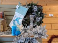 Wreaths, Stocking and Silver Sprays