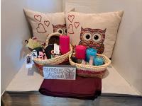 Cushions, Candles and Baskets