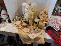 Tree Angel, Candle Holder and Christmas Sprays