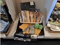 Basket, Table Cloth, Cutting Board, Tea Towels