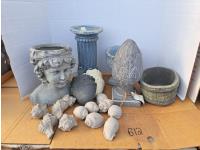 Assortment of Planters and Decor