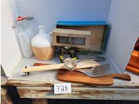 Cutting Boards, BBQ Scraper and Kitchen Items