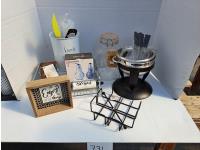 Spice Rack, Fondue Set and Home Decor