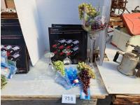 Wine Racks, Wine Cooler Bags and Faux Grapes