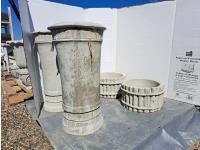 (4) Concrete Planters