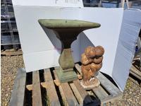 Concrete Fountain and Statue