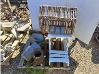 Willow Decor House, Plant Bench and Vintage Tins