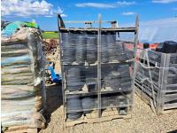 Pallet of Assorted Sized Black Plastic Greenhouse Pots