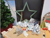 Christmas Ornaments and Wood Star