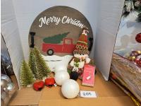 Christmas Tray and Ornaments