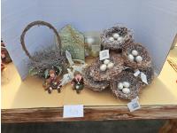 Tin Sign, Bird Nest Ornaments