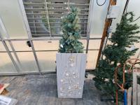 68 Inch High Artificial Tree with Wood Picture