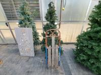 5 Ft 5 Inches Artificial Tree with Vintage Sled