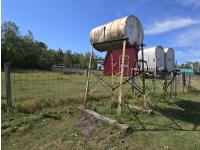 300 Gallon Fuel Tank with Metal Stand