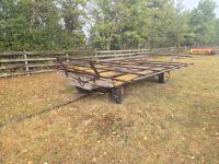 Shop built 4 Wheel Bale Wagon