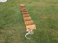 (4) Rope Ladders with Solid Oak Steps