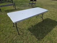 30 Inch X 72 Inch Poly Folding Table