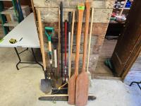 (2) Large Wooden Paddles & Hand Tools