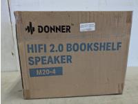 (2) Donner M20-4 Hifi 2.0 Bookshelf Speakers