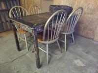 Vintage Table & (4) Chairs