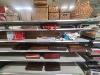 Qty SIlverware, Baskets, Fixtures