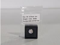 Smartlife 4.0 ct Moissanite Round Cut Diamond