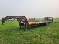 2000 SWS 30 Ft T/A Dually G/N Flat Deck Trailer