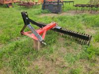 Kodiak 6 Ft 3 PT Hitch Landscape Rake