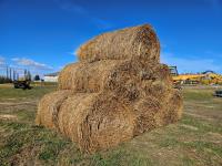 (12) 5X5 Oat Green Feed Round Bales