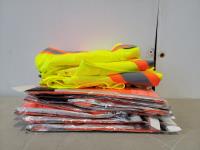 (4) Safety Vests and (7) Safety Orange T-Shirts