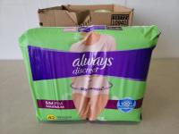 Qty of Womens Size Small Always Discreet Underwear