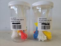 (2) 350 Piece Nylon Cable Ties